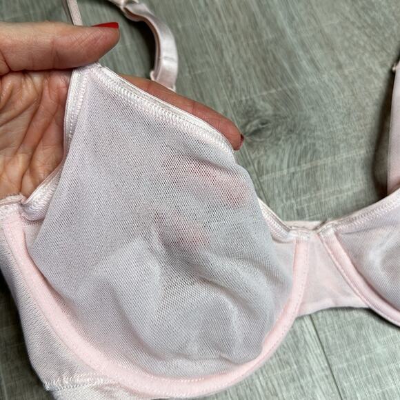 COSABELLA Pink Sheer Mesh Underwire Bra Womens - Picture 5 of 12